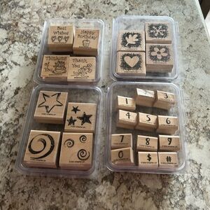 Set of 4 stamp sets.